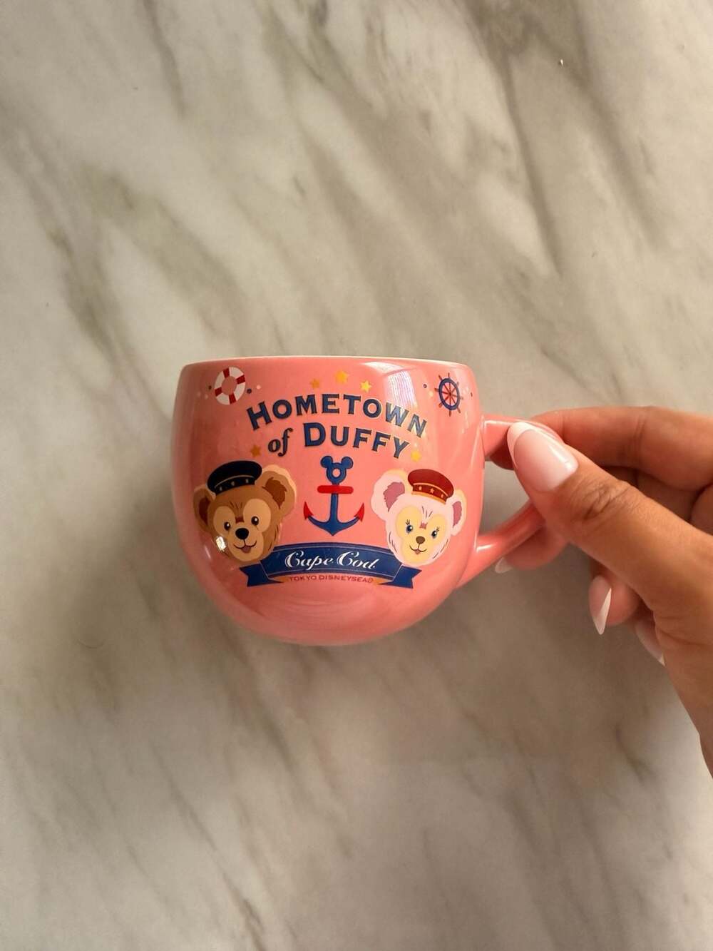 Tokyo DisneySea Duffy and ShellieMay Hometown of Duffy Souvenir Mug Pink